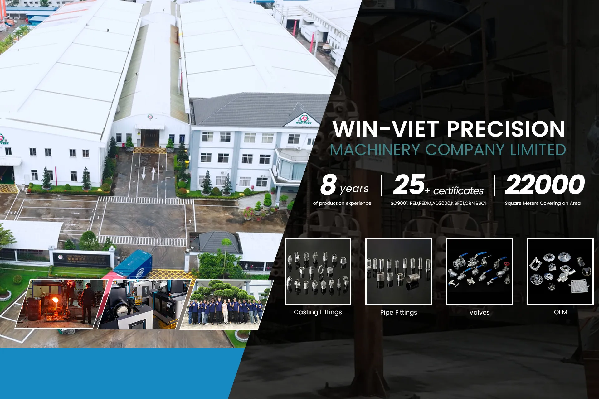 Explore WIN-VIET stainless steel fittings factory